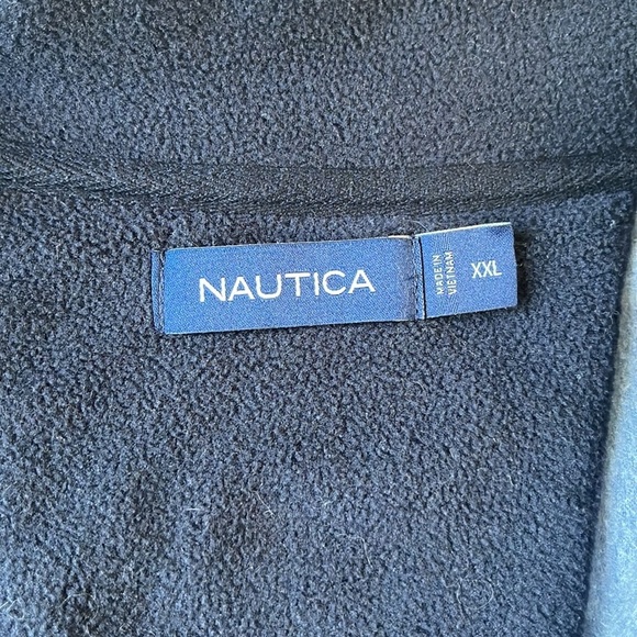 Nautica 1/4 Zip Fleece Sweater Light Blue Men’s Size XXL - Picture 10 of 14